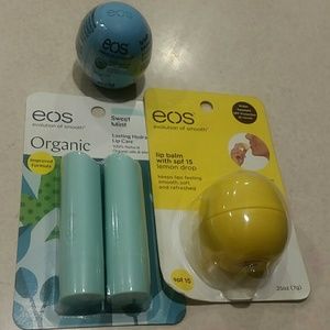 eos Makeup - organic eos lip balm sticks and balls New 4pcs eos Makeup - organic eos lip balm sticks and balls New 4pcs